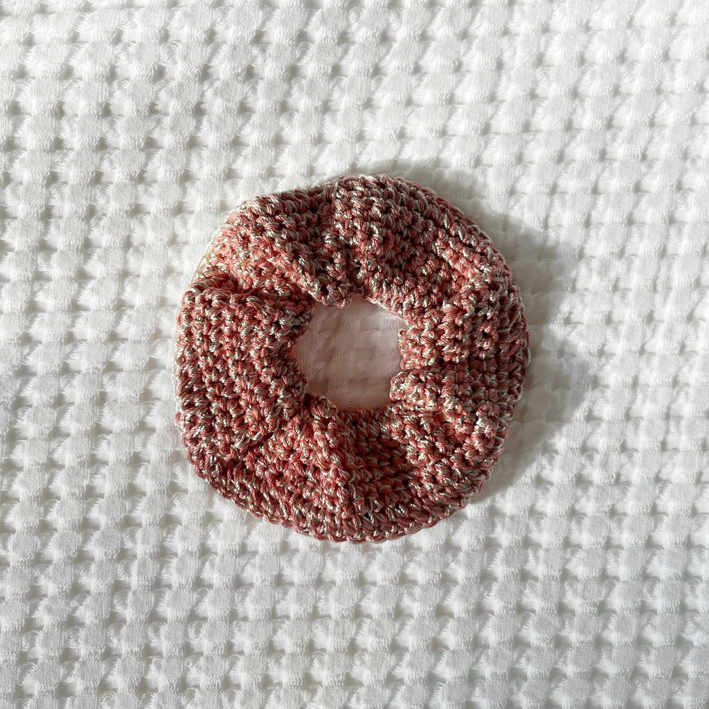 Eco Scrunchie - Rosegold Shine - Bigger size
