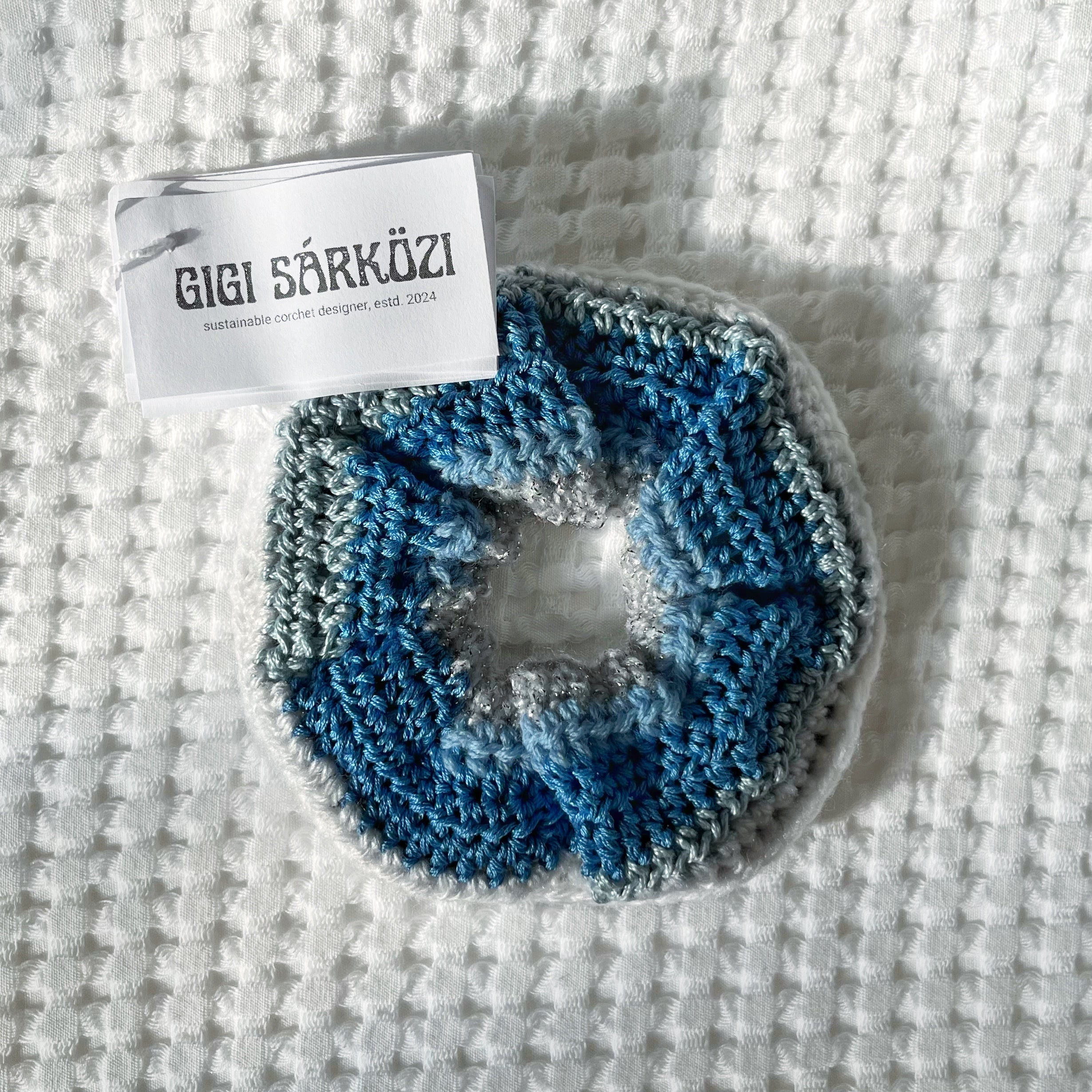 Eco Scrunchie - Rainy Day - Bigger size