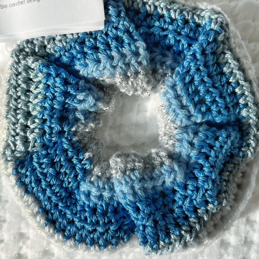 Eco Scrunchie - Rainy Day - Bigger size