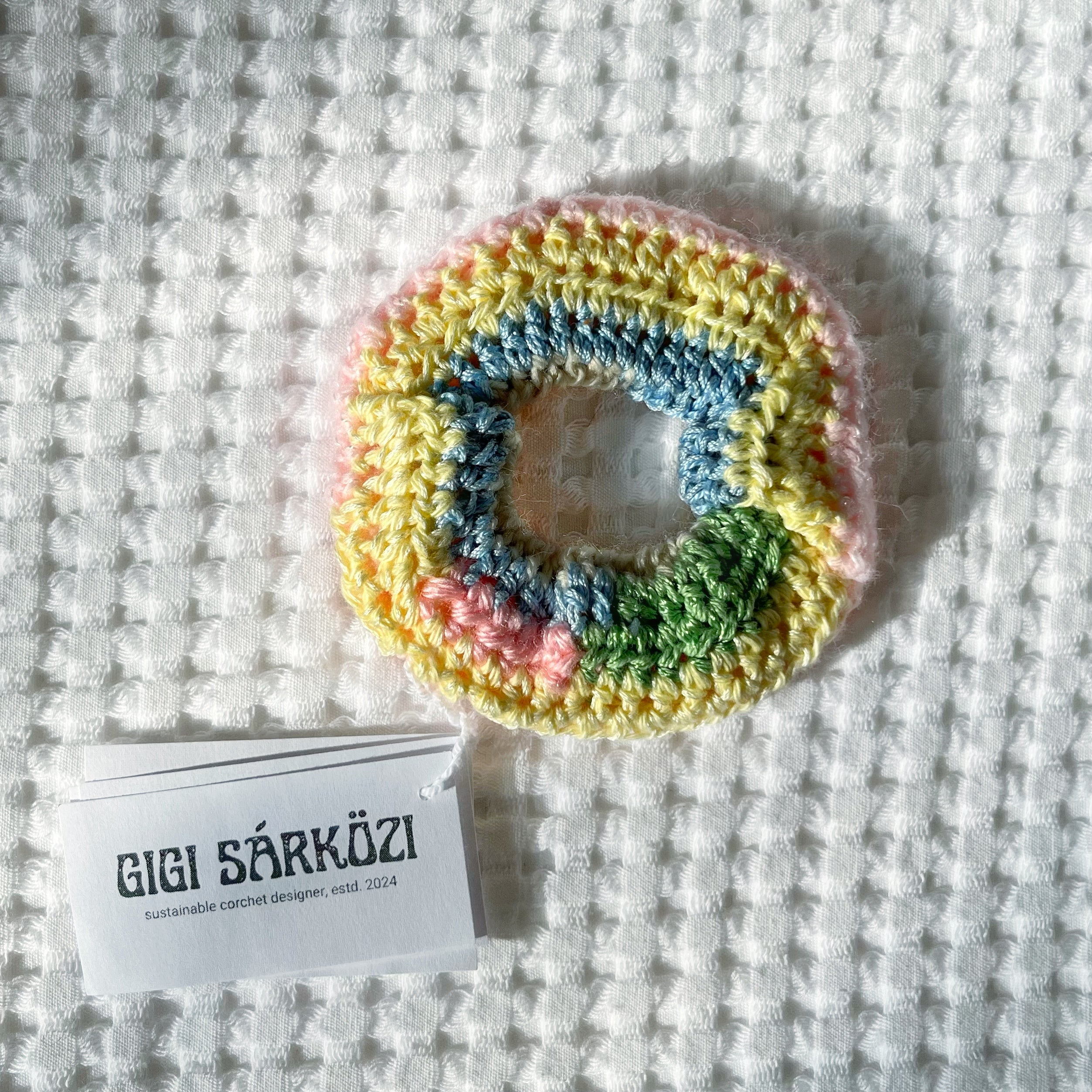 Eco Scrunchie - Spring Swirl - Smaller size