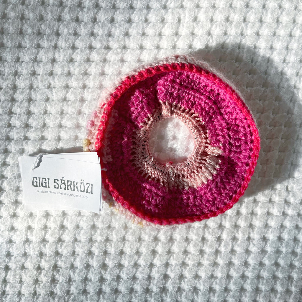 Eco Scrunchie - Bubblegum Bloom - Bigger Size