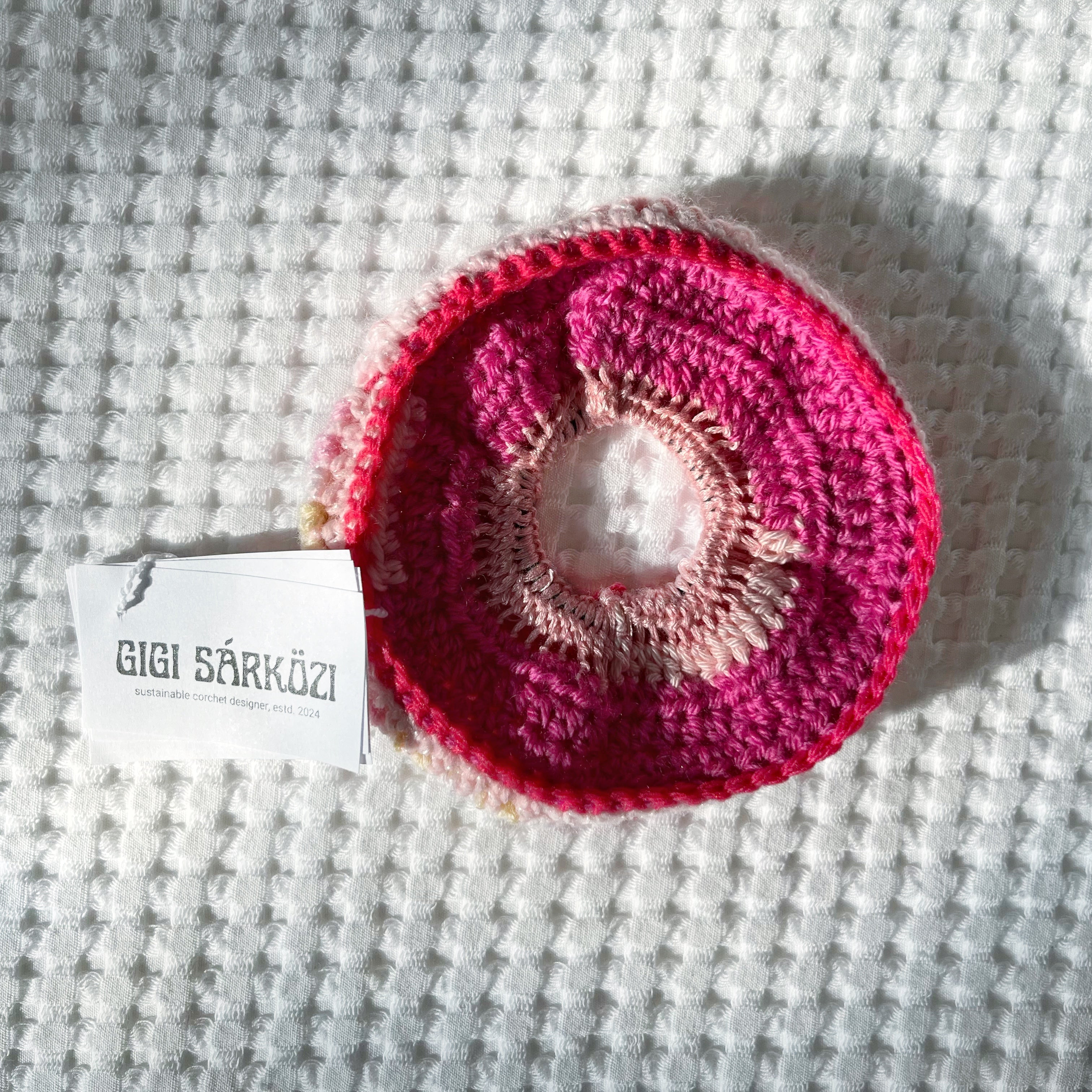 Eco Scrunchie - Bubblegum Bloom - Bigger Size