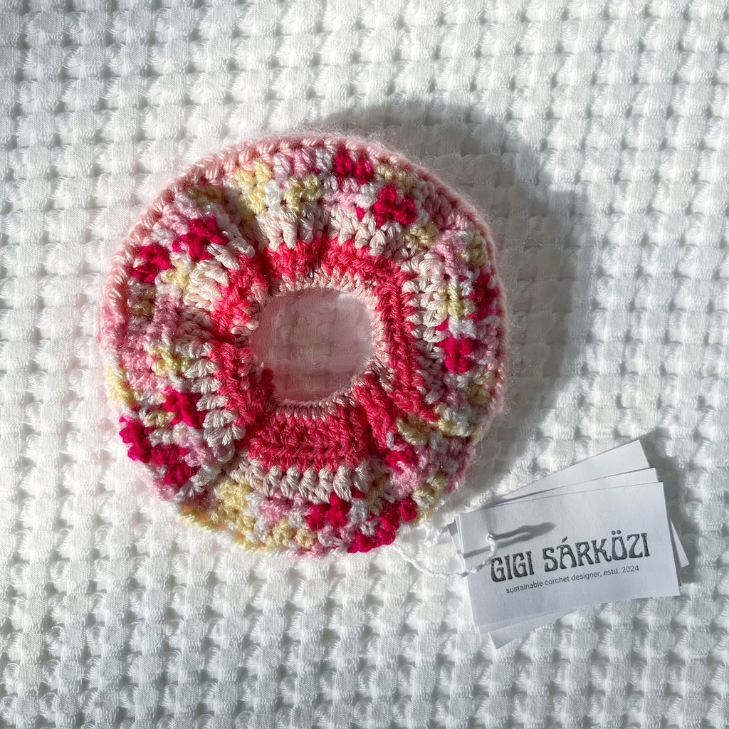 Eco Scrunchie - Bubblegum Bloom - Bigger Size