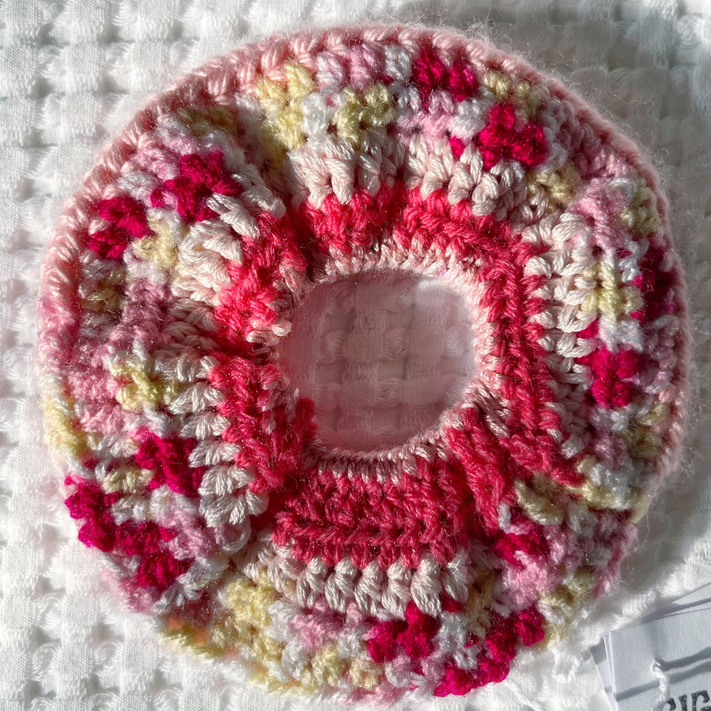 Eco Scrunchie - Bubblegum Bloom - Bigger Size