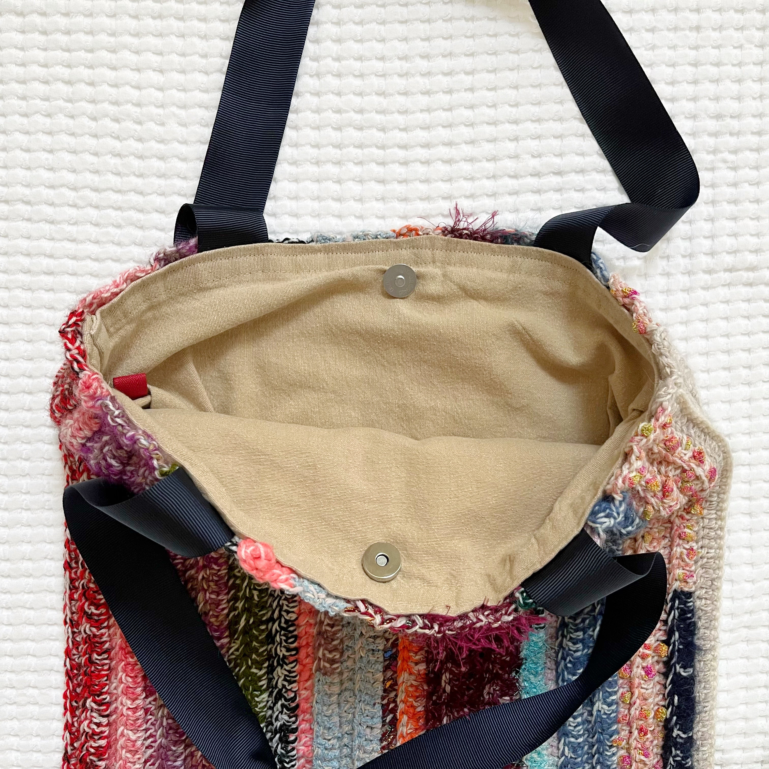 Crochet Tote Bag - The Spectrum