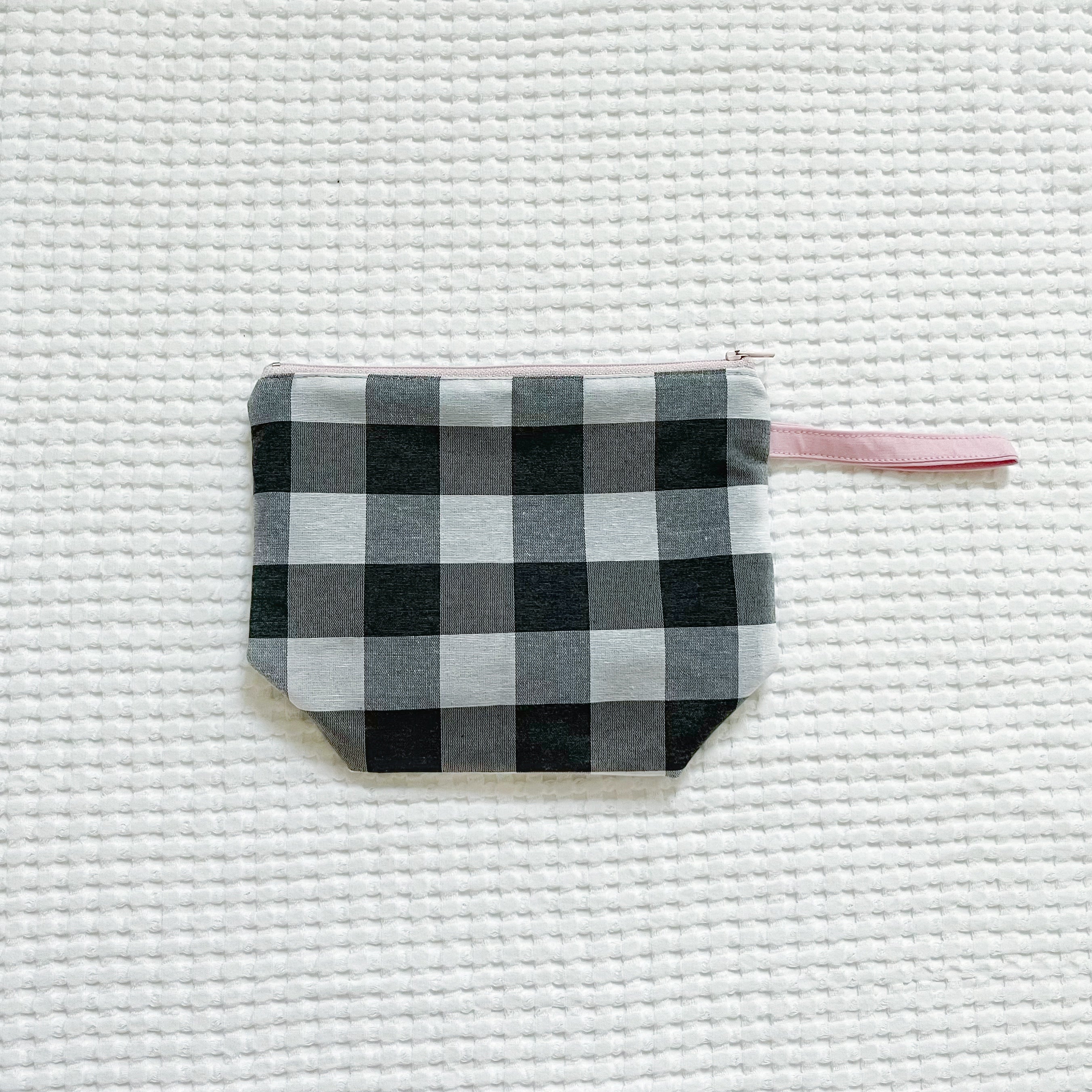 Eco Pouch - Blush Grid