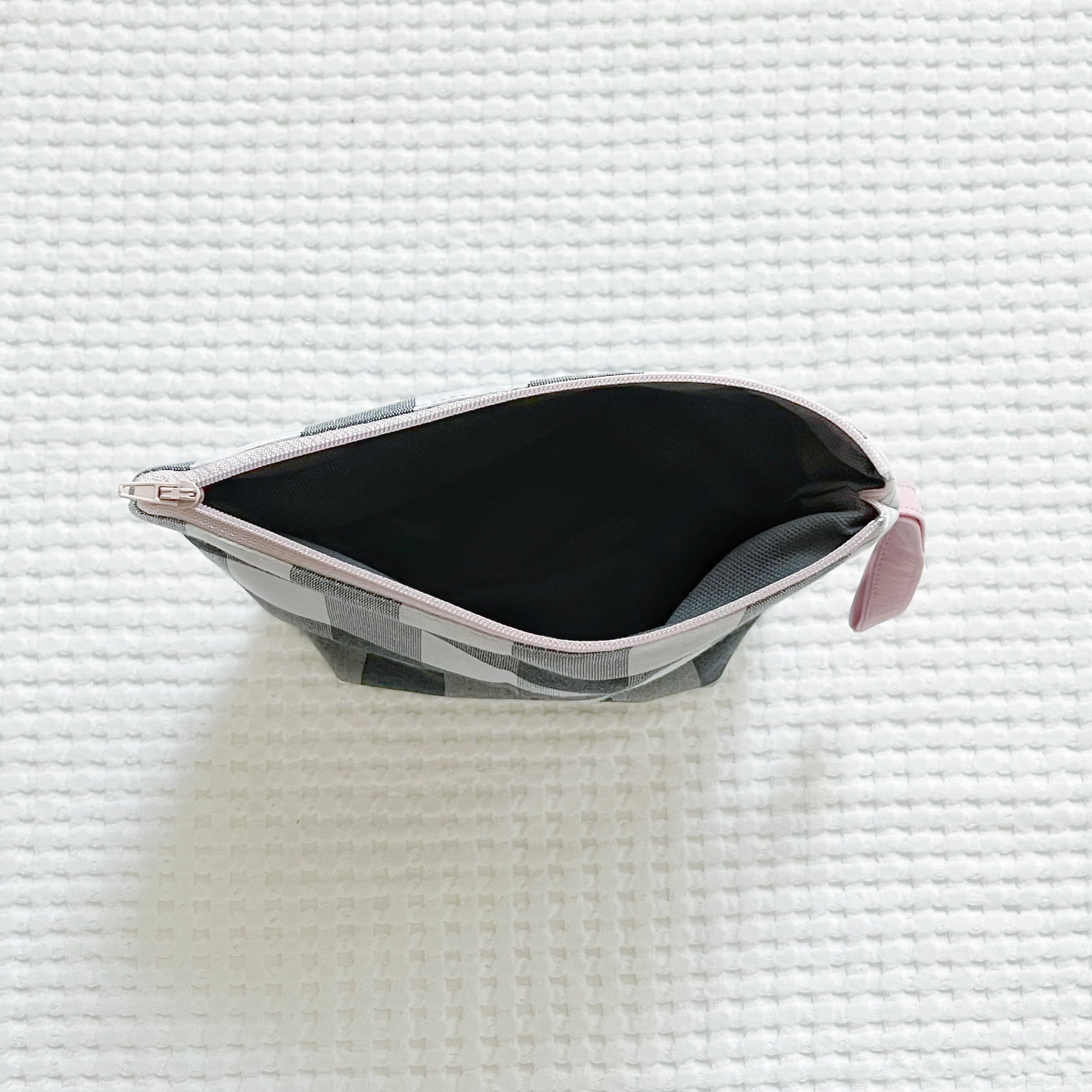 Eco Pouch - Blush Grid