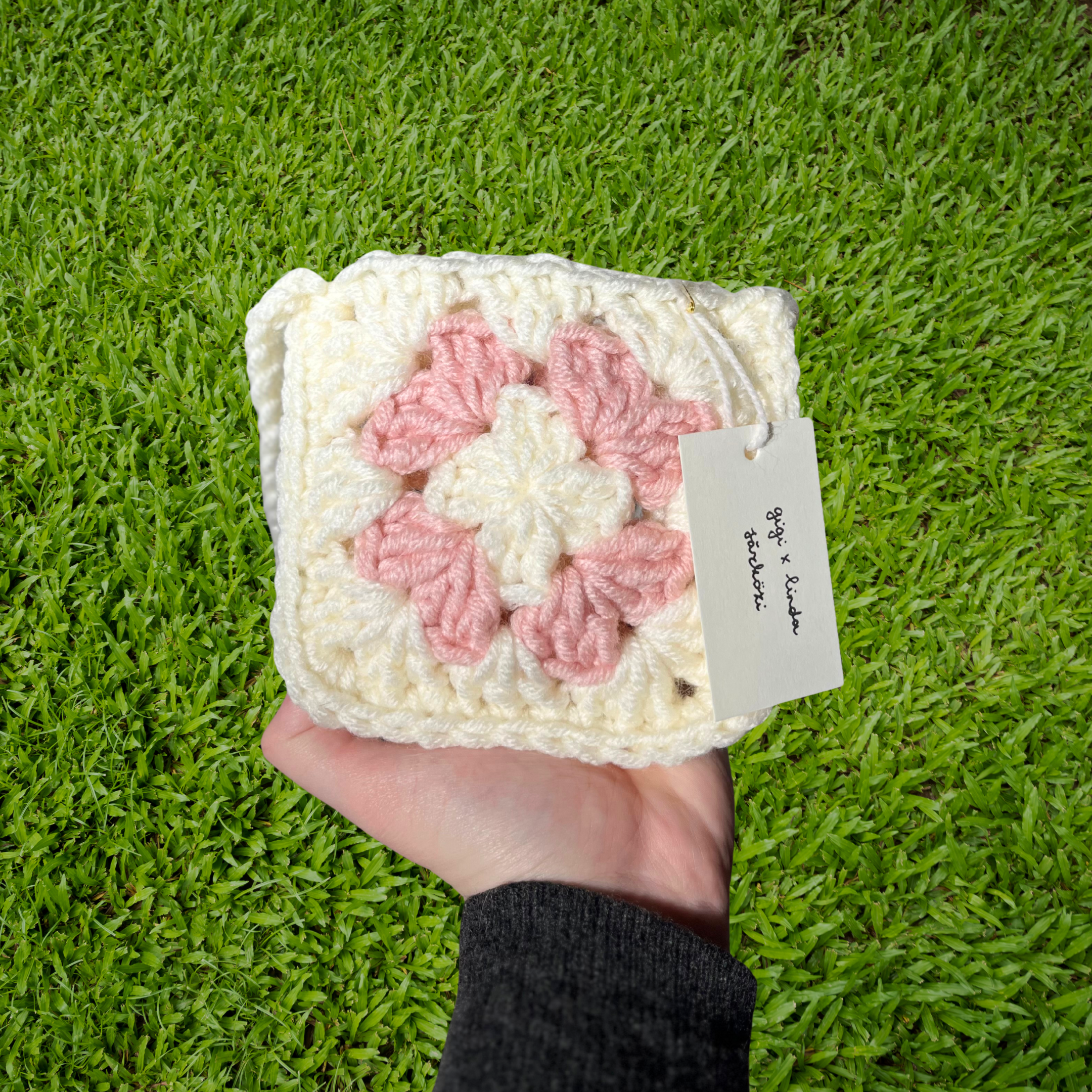 Mini Summer Bag - White & Pink